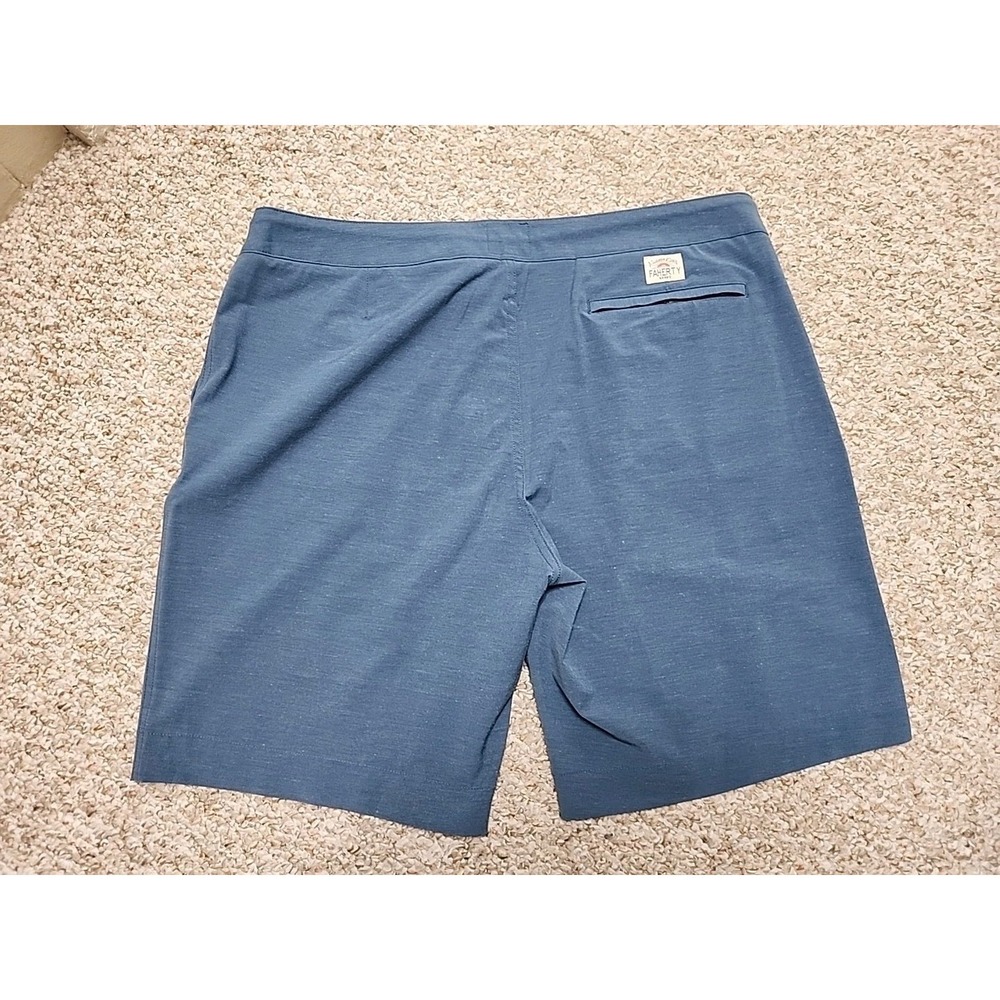 Faherty All Day Shorts Mens 38‎ Zip Button Drawstring 9" Blue 40x9 Measured - Picture 7 of 16